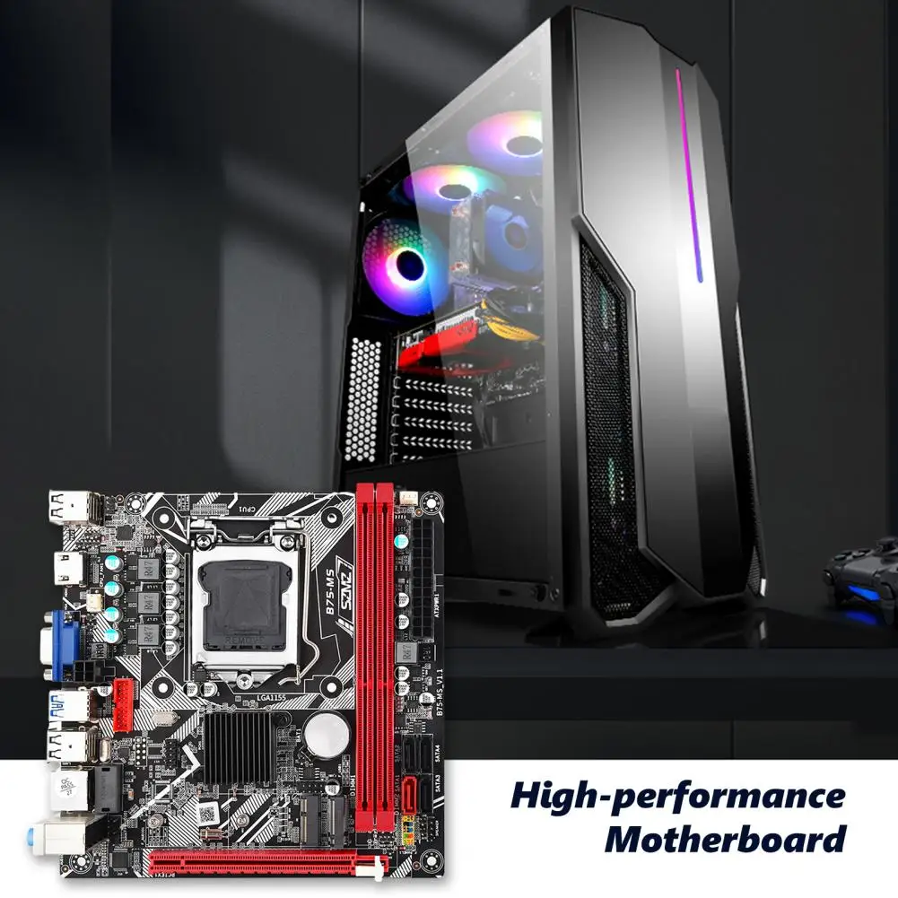 Ddr3 Motherboard Enhance Desktop Performance with B75-ms Motherboards Lga 1155 Ddr3 Hdmi/vga Nvme-m.2 Wifi Pc Accessories