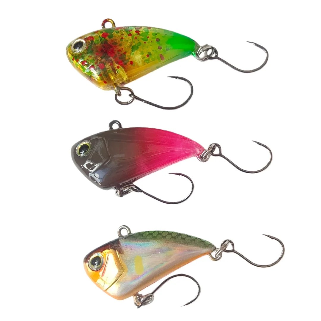 

Swolfy 6pcs 2.9g 3.8g 7.3g Sinking Mini VIB Crankbait Vibration Artificial Hard Baits Lipless Crank Wobbler Fishing Lure