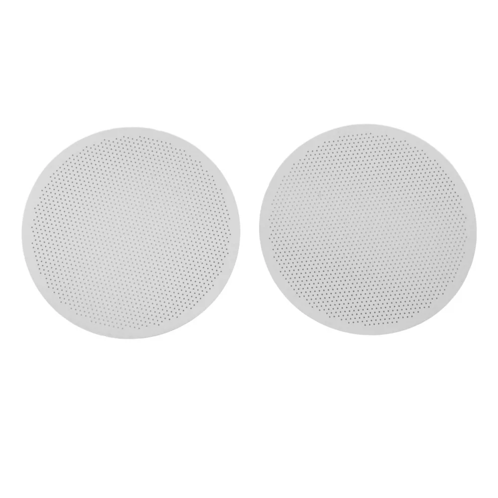 2PCS Set 304 Stainless Steel Coffee Puck Screen Durable Construction Easy to Clean Portafilter Puck Screen Effective Filtration