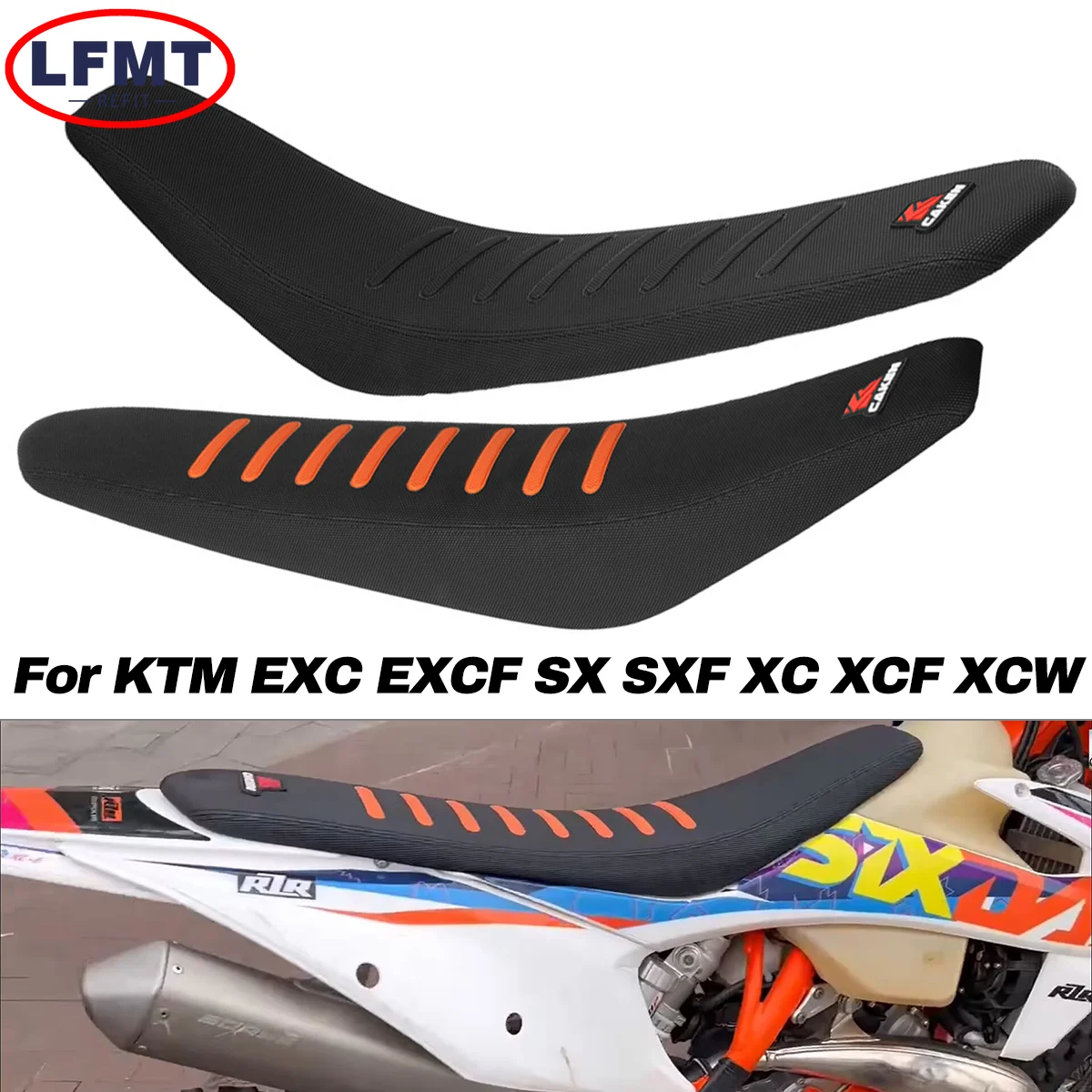 

Motorcycle Cushion Saddles Antiskid Waterproof Seat For KTM EXC EXC-F SX XS-F XC XC-F XCFW TPI 125 150 250 350 450 500 2020-2023