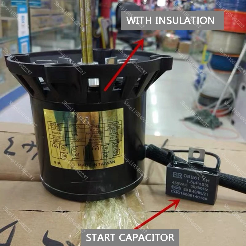 

CY100L Oven High Temperature Motor Long Axis Oven Fan Reflow Soldering Hot Air Oven Motor 220V45W No wind wheel
