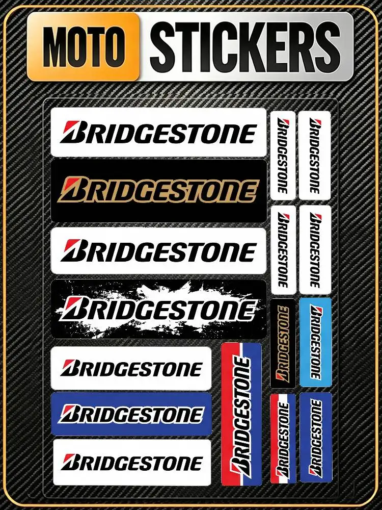 Pegatina Reflectante de Alta Visibilidad para Motocicleta Bridgestone, Resistente al Agua, para Ocultar Rayones, Apta para Coche, Casco de Motocicleta, Refrigerador