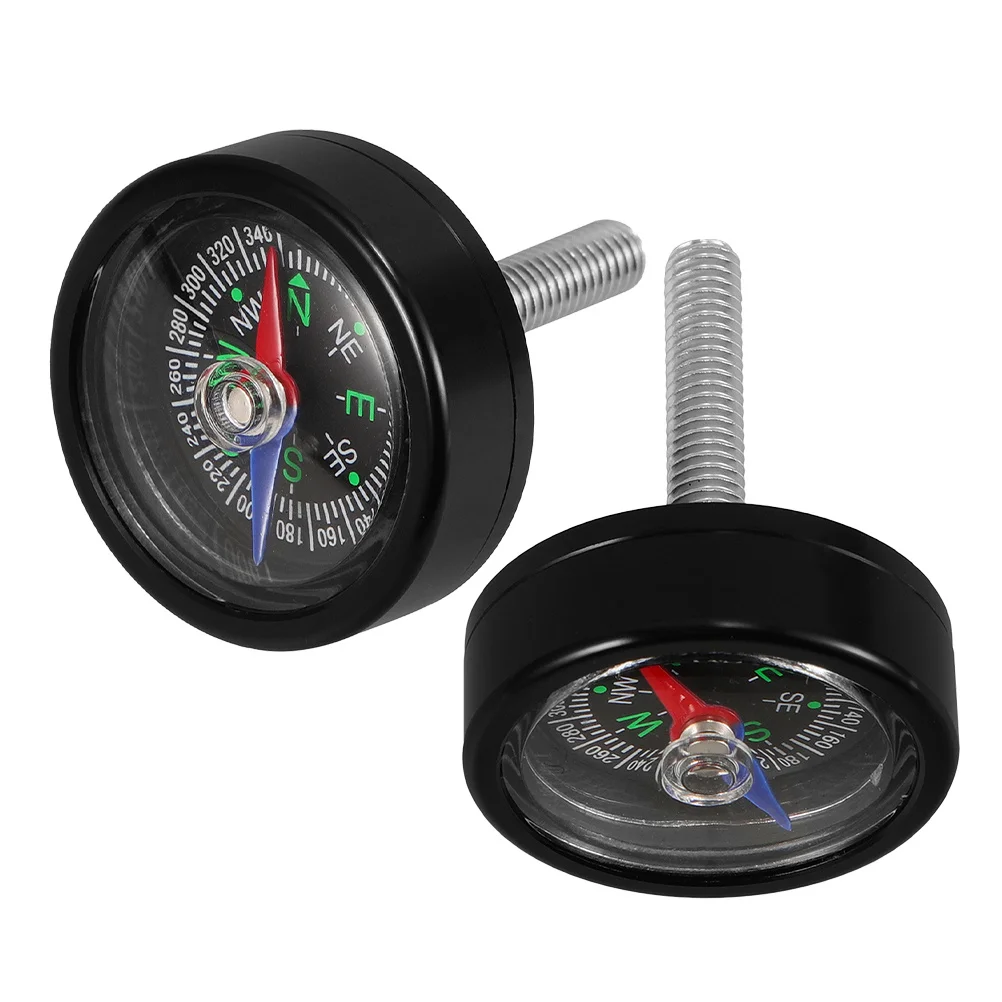 

2Sets Mountain Bike Compass Handlebar Mounted M6x35 Thread Durable Navigation Tool Compact Biking Compass Directional Compasses