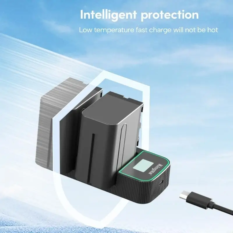 Dual Channel USB for NP-F330 NP-F570 NP-F730 LCD Screen for Travel 193A