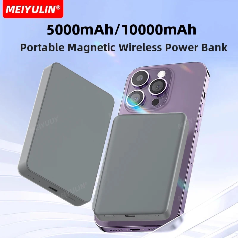 10000Mah Magnetische Power Bank 5000Mah Pd 20W Draagbare Draadloze Snelle Powerbank Reserve Acculader Voor Iphone 15 Samsung Xiaomi