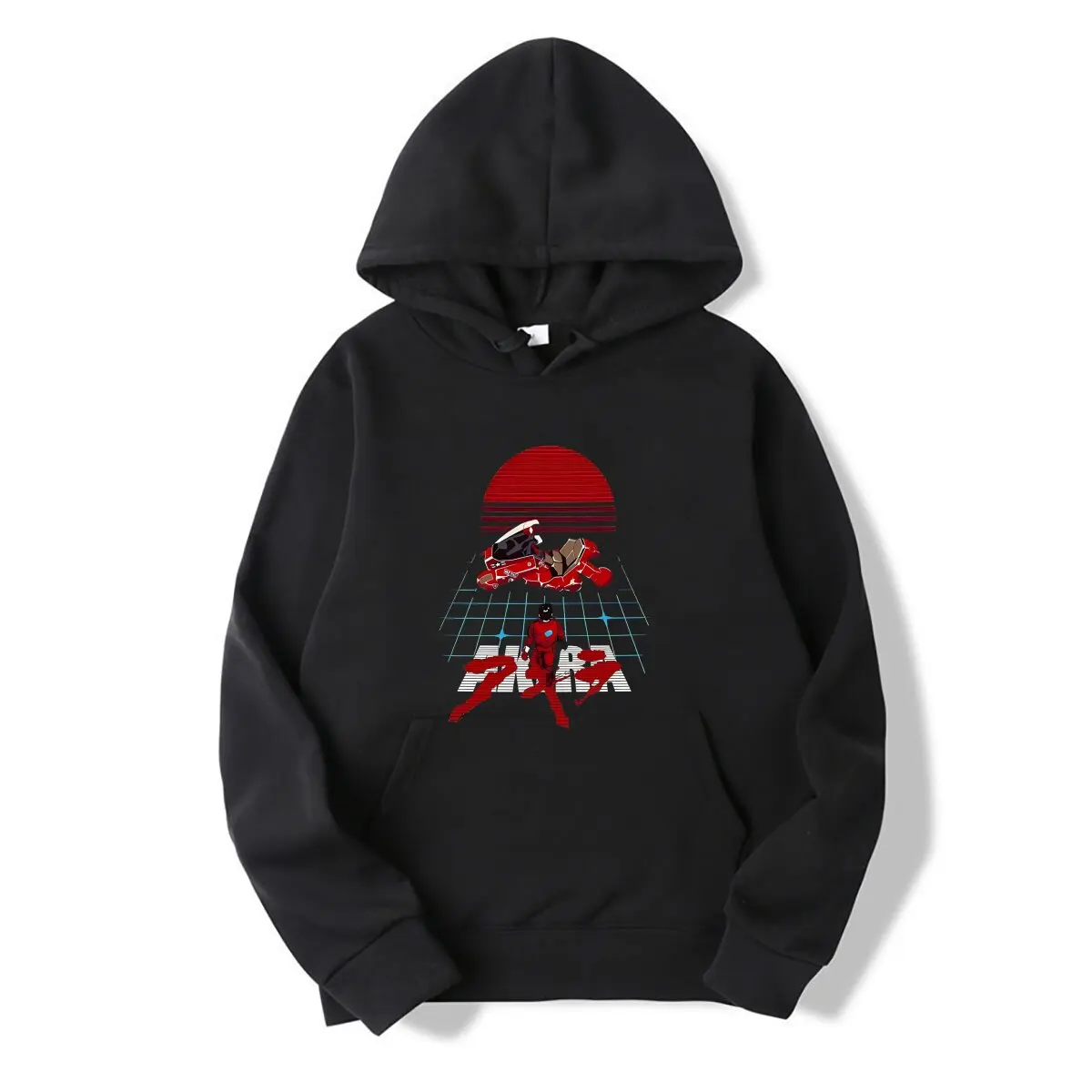 

Japan AkiraHooded sweatshirt Synthwave Hipster Novelty Hooded sweatshirt Street Style Tops Casual Breathable Oversized Clothes