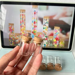 50 Pcs 100 PCS 5ml Glass Bottles Cork Stopper Tiny Jars Clear Mini Containers for DIY Crafts Wishing Bottles Home Decor