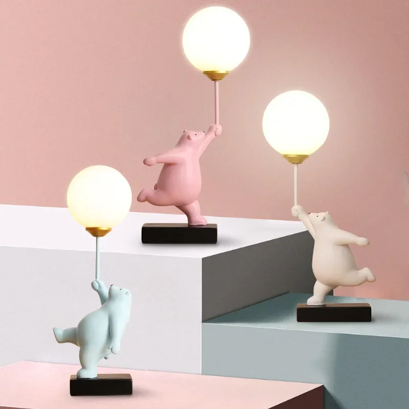 New bedroom bedside table lamp boys and girls modern simple creative eye care study  lamp children's room table lamp