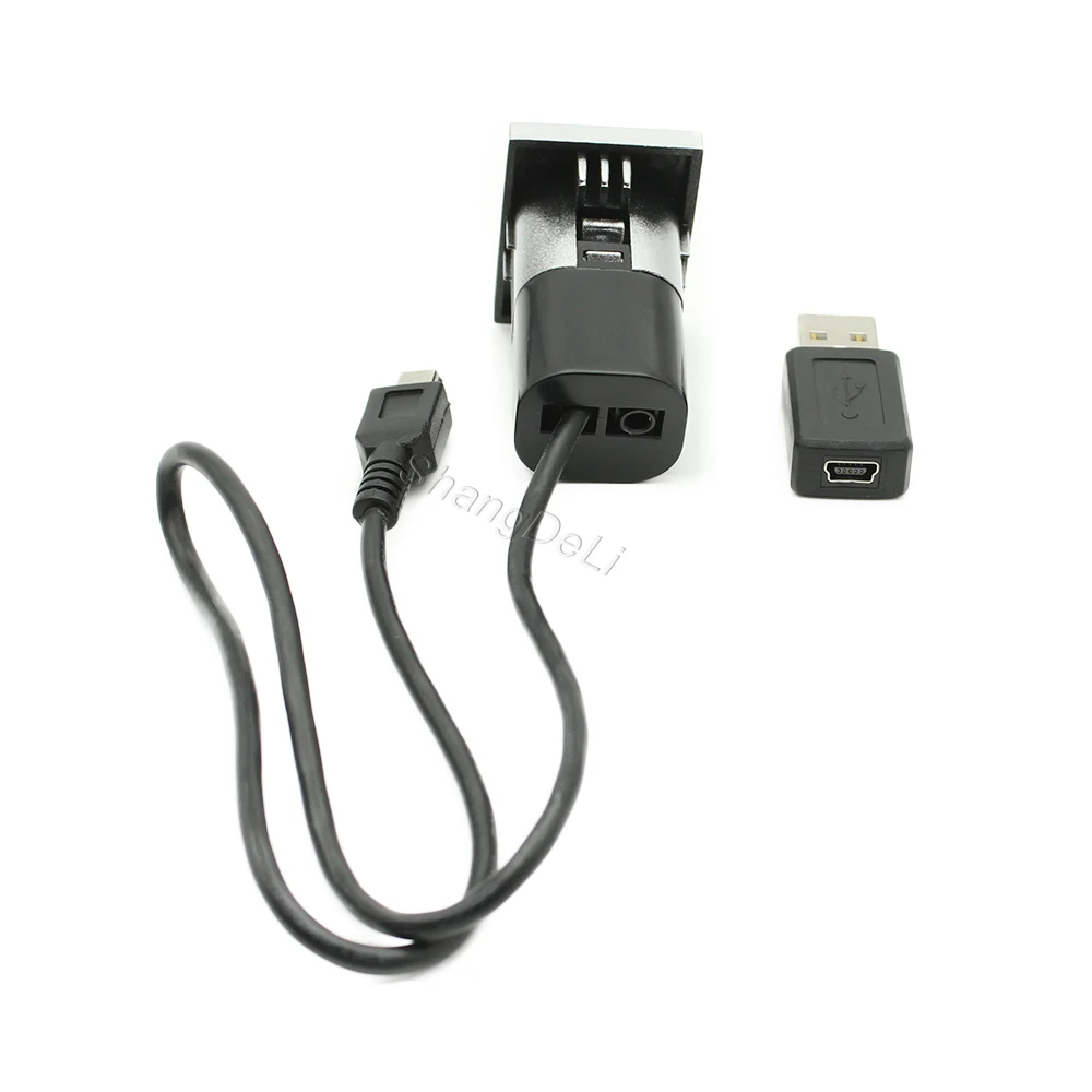 1 قطعة صالح لفورد فوكس II MK2 2009 2010 2011 سيارة الفضة USB المدخلات محول الصوت راديو U-القرص فلاش المقبس واجهة كابل