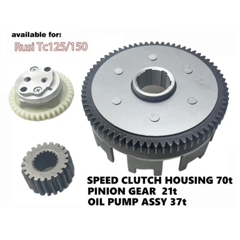 3 قطعة جديد Tc125/150/TMX 155 مخلب الإسكان دائم 70T 37T 21T سرعة مخلب الإسكان سلة القابض المعدنية Assy قطع غيار الدراجات النارية