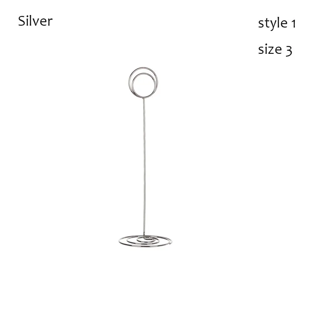 1pc Fashion Desktop Decoration Paper Clamp Wedding Supplies Place Card Clamps Stand Table Numbers Holder Photos Clips