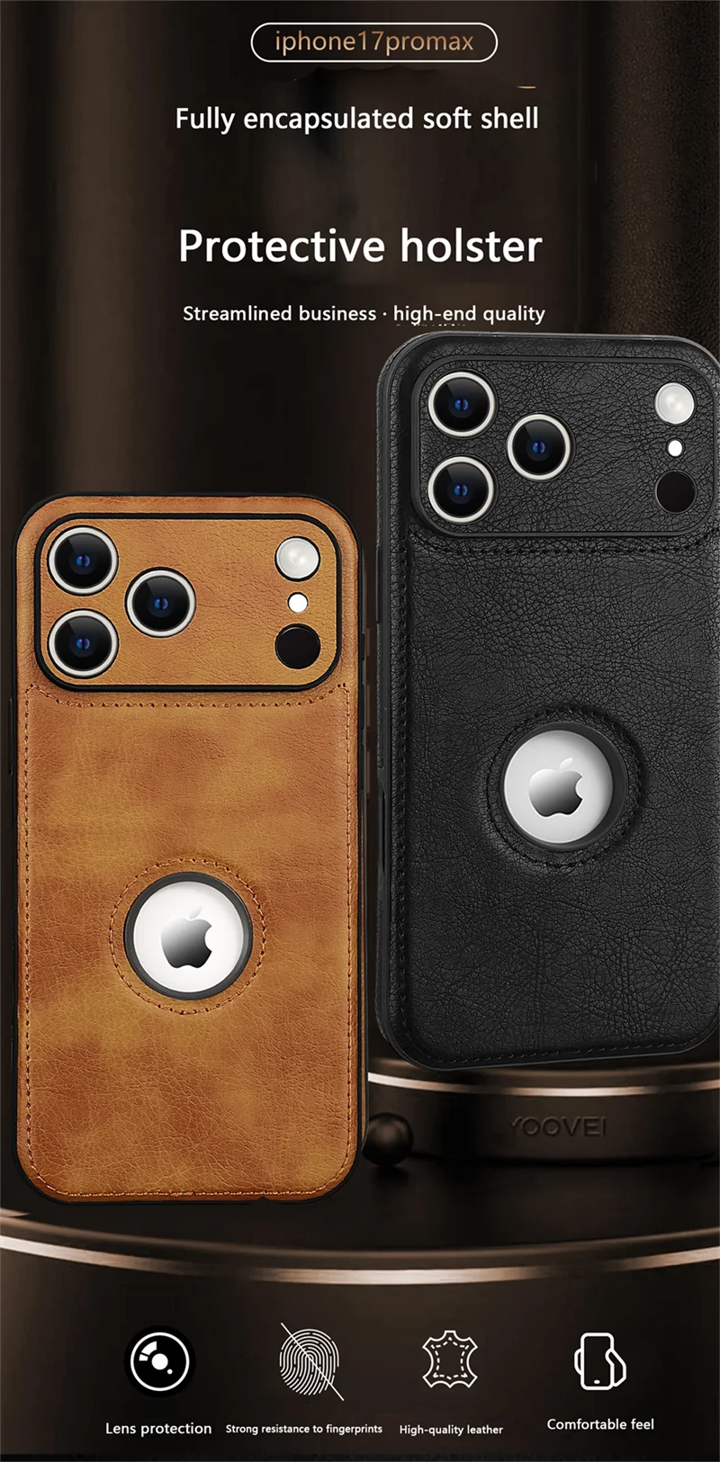 Luxury Leather Case for Apple iPhone 17 18 Pro Max 16e 15 14 13 12 11 16 Plus 18Pro Original Logo Silicone Lens Protect Cover