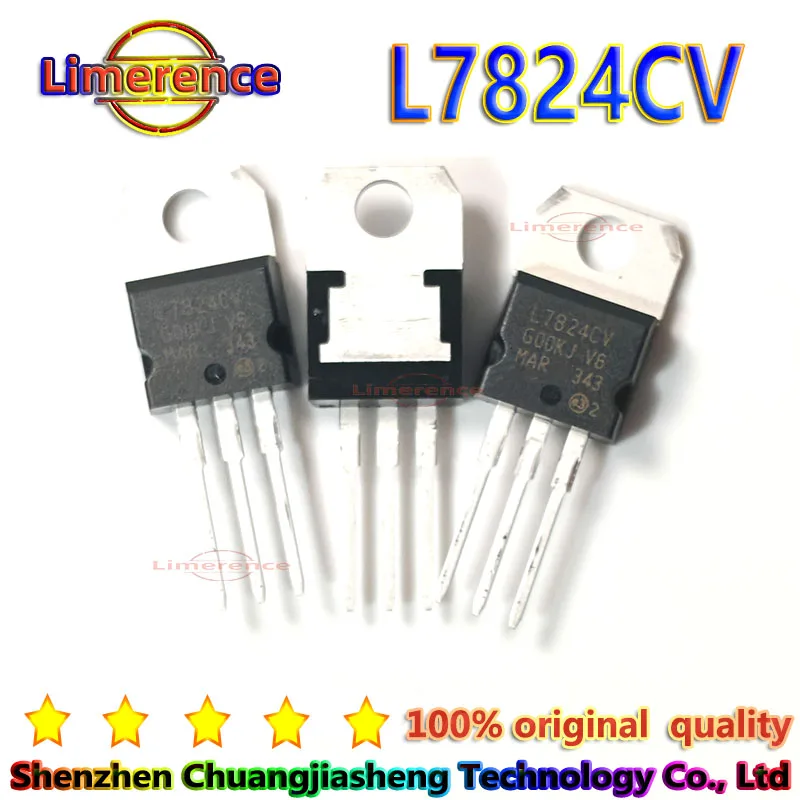 10PCS L7805CV L7806CV L7808CV L7809CV L7810CV  L7812CV L7815CV L7824CV TO220 TO-220 new and original IC Chipset-
