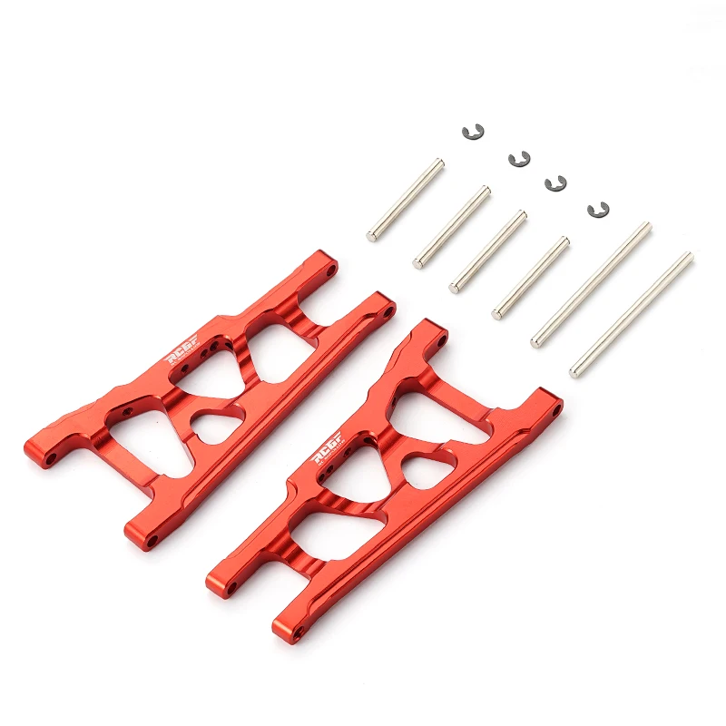 

RCGOFOLLOW Front Lower Suspension Arm Enhanced Rc Front Lower Suspension Arm For 1/10 SLASH 4x4 OFF-Road Red