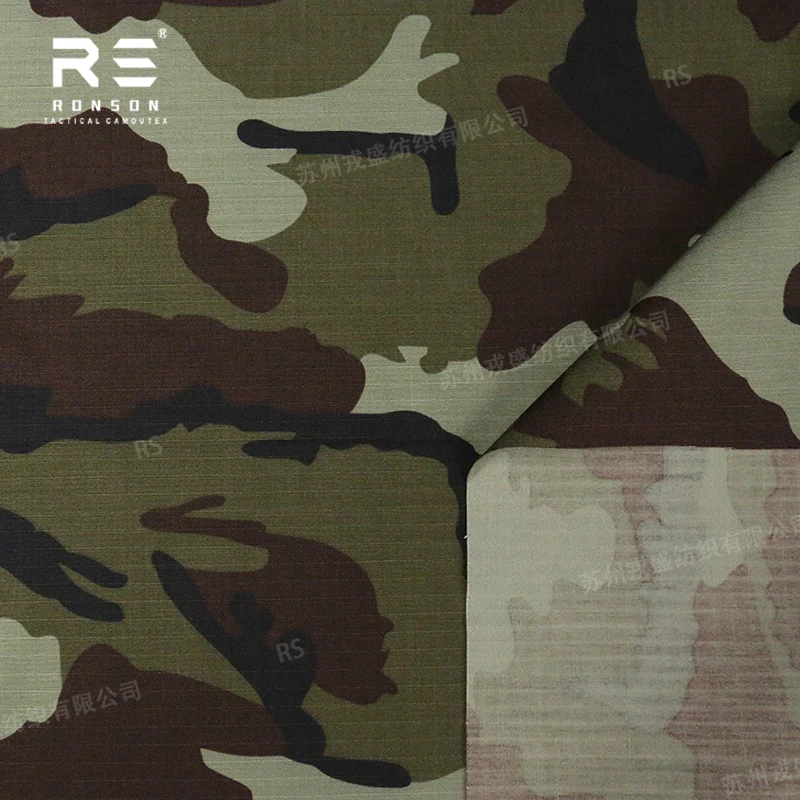 hot sale 50% Nylon 50% Cotton Ripstop fabric IRISH DPM Camouflage NYCO5050 tactical fabric use for uniform in stock