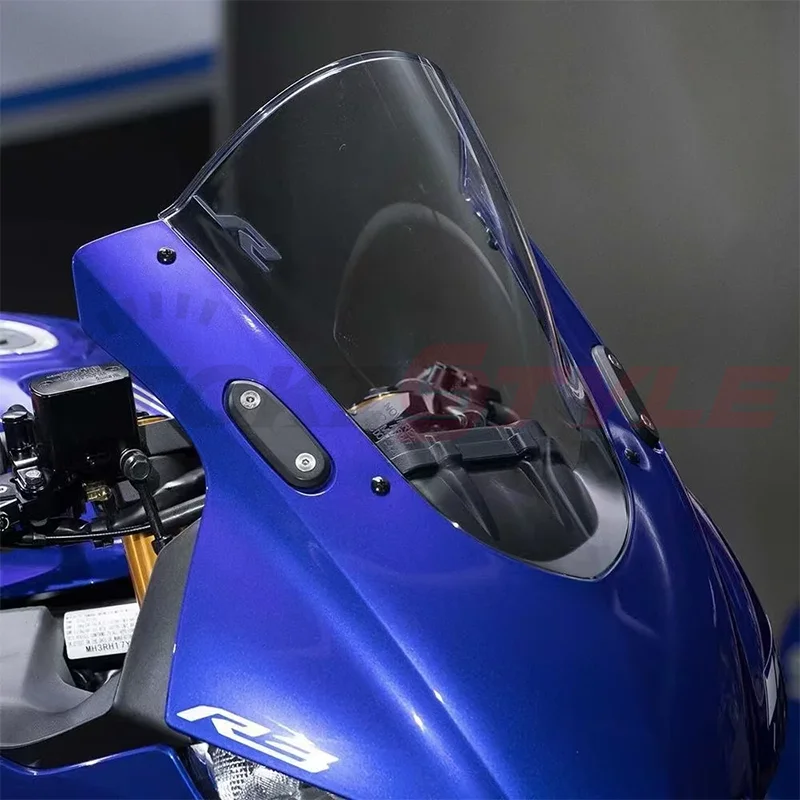 Vhodný pro YAMAHA YZF R25 R3 yzf-r25 yzf-r3 2019 2023 19-23 dvojitý bublina motocykl hledí viser windshield čelního