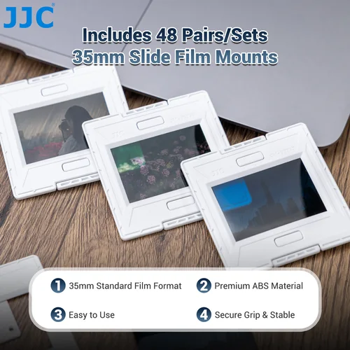 Imagen 2 del producto JJC-Juego de álbumes de película de 35mm, 96 Uds., álbum de almacenamiento negativo de película con soportes deslizantes de película, accesorios negativos de película de 35mm y 135mm