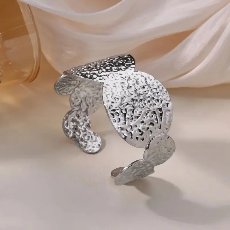 Free Shipping Punk Bracelet Bangle For Women Stainless Steel Silver Color Exquisite Bracelet 2026 New Wedding Couple Jewelry