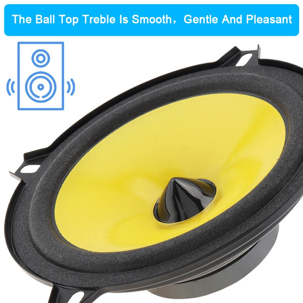2 PCS Universal Car Speakers Heavy Mid-bass Ultra-thin Modified Auto Audio Subwoofer Speakers Full Range of Audio