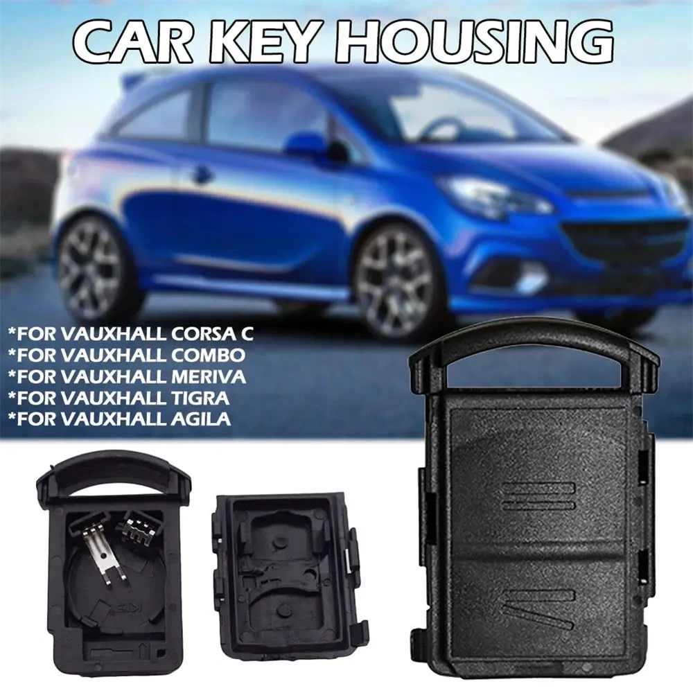 

Car 2 Button Remote Key Fob Case for Vauxhall Corsa C Meriva Combo Tigra Straight Key Shell Remote Control Case