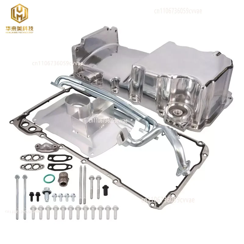 Hot SalePolished  Front Wet Sump Retro Engine   Aluminum Oil Pan Kit   for Chevy LS1 LS2 LS3 LSX 4.8-6.2L