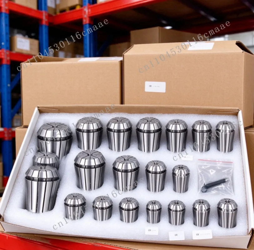 High Precision ER Collet Set, ER11 ER16 ER20 ER25 ER32 Stainless Steel Chuck for CNC Milling Machine Parts