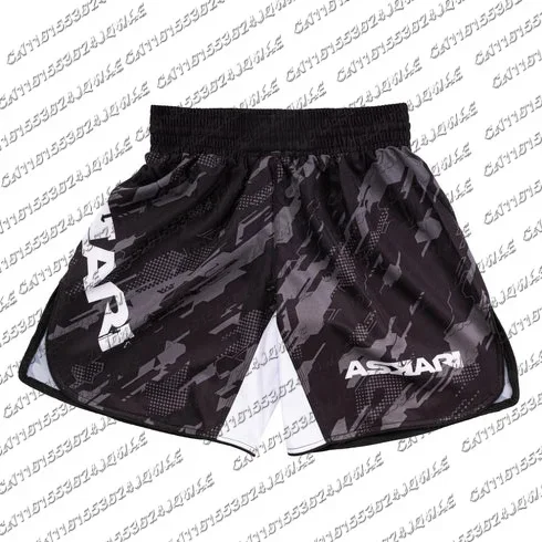 Herren Sommer-Boxshorts, Mixed Martial Arts Trainingsshorts, Kampfshorts, Fitness-Shorts, Muay Thai Stoßdämpfende Boxshorts – Detail 3