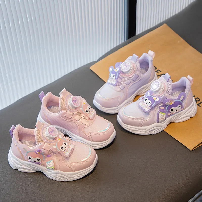 

Girls Boys Kawaii Sanrio Children Casual Shoes New Cute Cartoon Children Kuromi Princess Breathable Running Sneakers Gifts