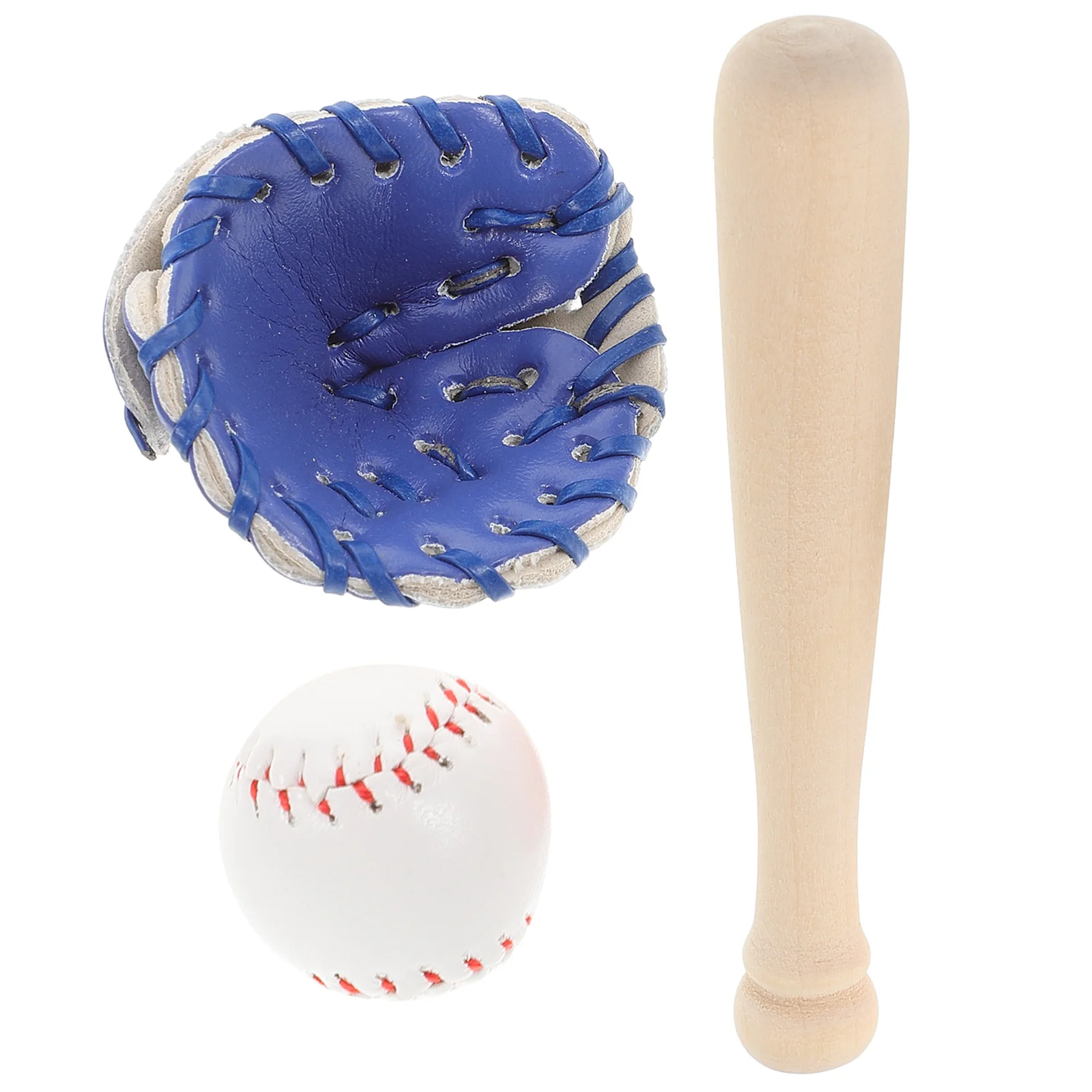 

Set 3Pcs Sports Toy Children Kit Team Supply Bright Colors Portable Fun Sturdy PU Wood Materials