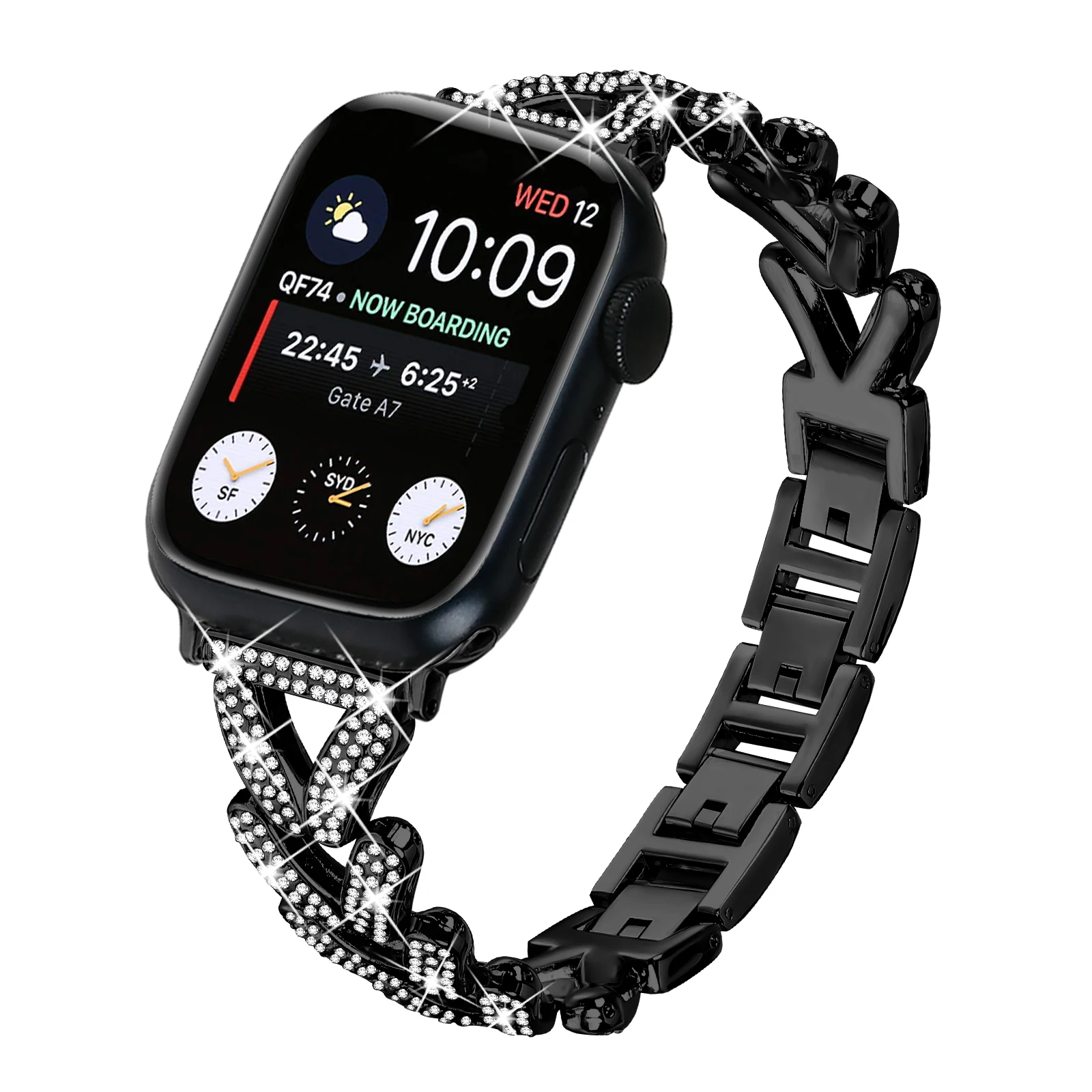 Браслет металлический для Apple Watch 10 iWatch Series 9 8 7 6 5 4 3Ultra Band 46 мм 42 мм 41 мм 44/49 мм 45 мм 40 мм