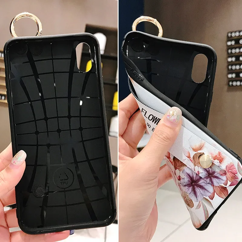 SoCouple Phone Holder Case For P20 P30 P40 Lite P50 P60 Pro Honor 20 X8 50 Pro 90 70 Magic 5 Nova 9 8 5t Wrist Strap Case