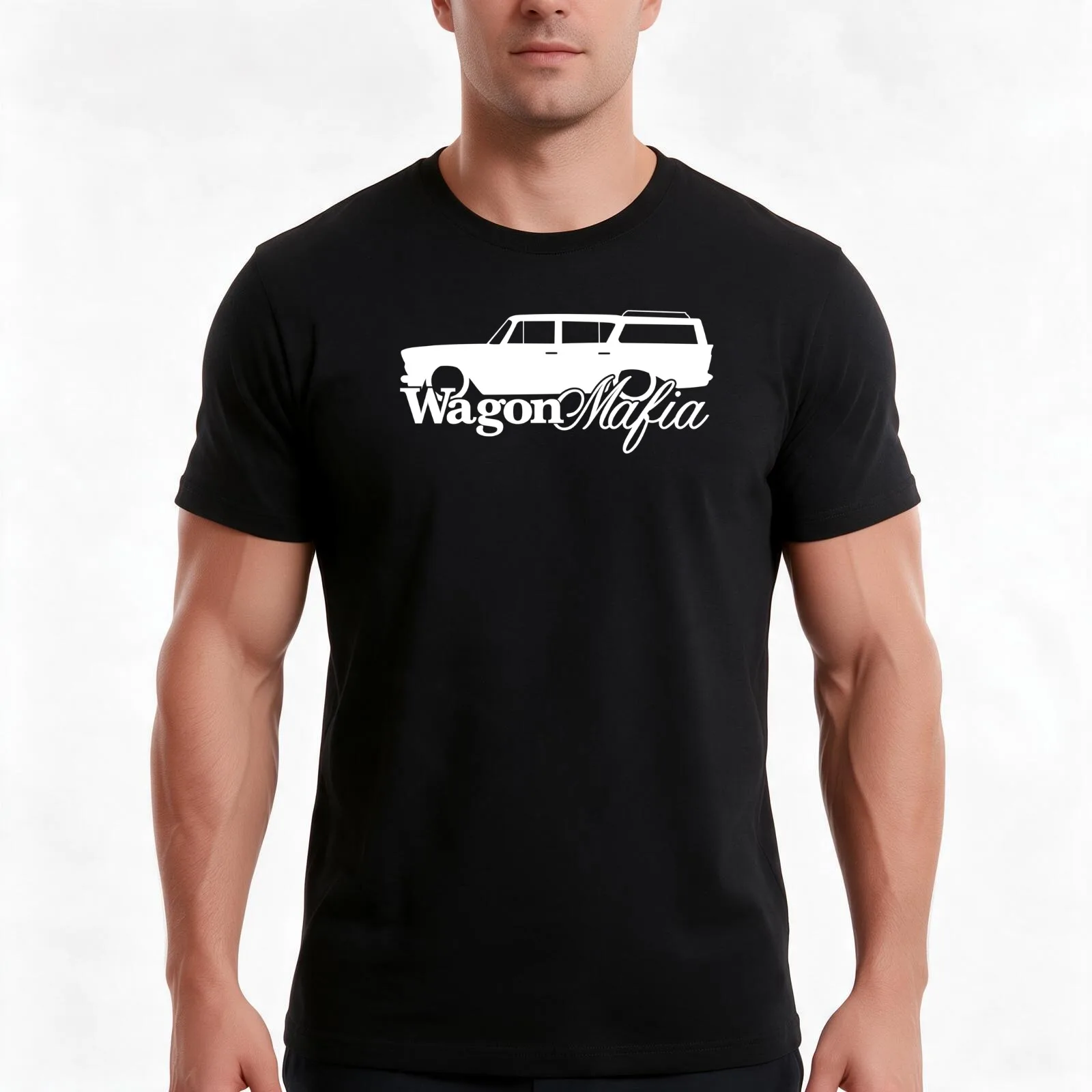 WAGON MAFIA - for Lowered 1960 Rambler classic station wagon enthusiasts T-Shirt Summer Casual Cotton Tee Unisex Men Women