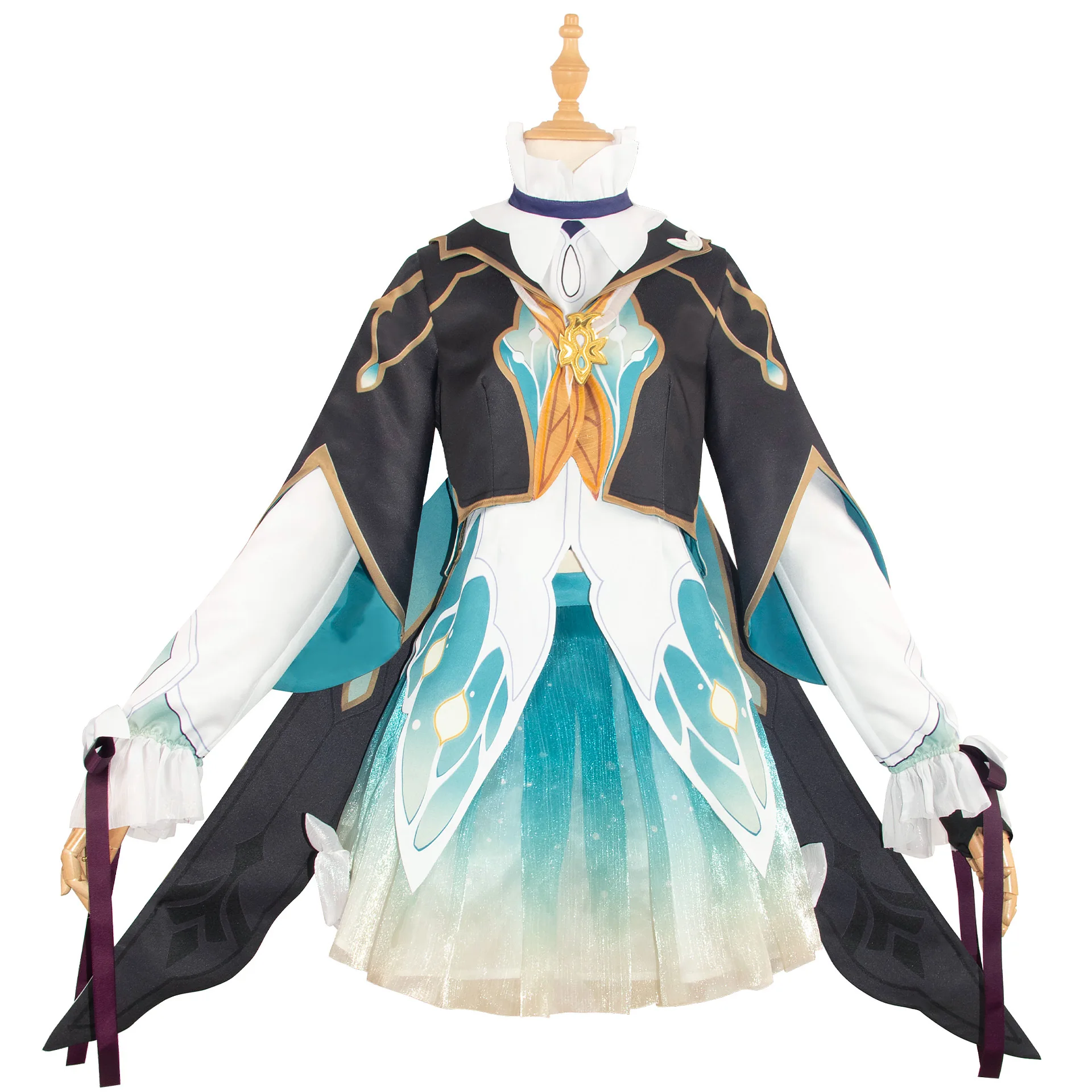 Honkai Star Rail Firefly Cosplay fantasia, conjunto completo de ternos uniforme com peruca e vestido, adereços do jogo