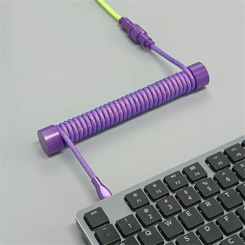 

652F Катушечный кабельный органайзер Спиральный кабельный органайзер для клавиатуры Разъем