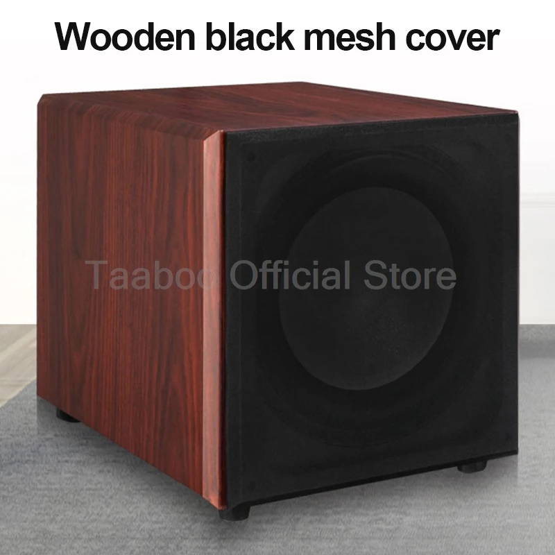 10/12 Inch Super Subwoofer High Power Speaker Active HiFi Wooden Subwoofer High Fidelity Home Theater Audio Amplifier Speaker