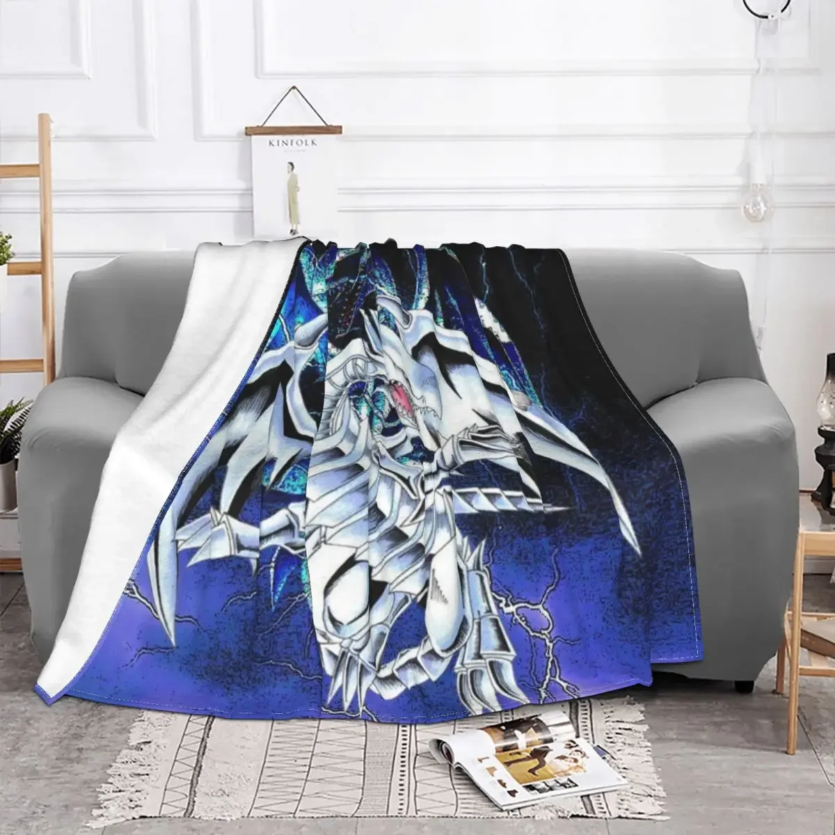 

Baby Blanket Anime Yu-Gi-Oh Plaid Velvet Print Cartoon Portable Throw Soft Blankets for Bedding Office Bedspreads