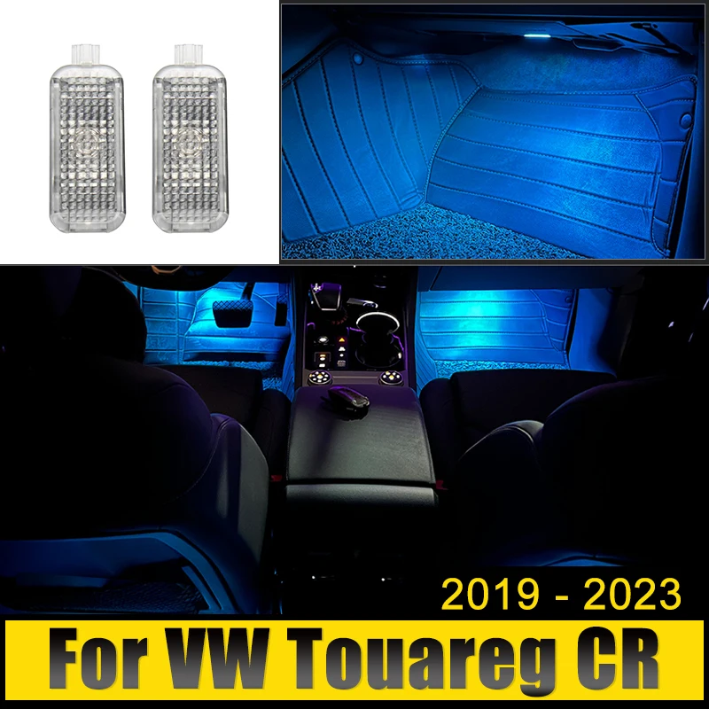 

For Volkswagen VW Touareg CR MK3 2019 2020 2021 2022 2023 Car Footwell Lamps Atmosphere Lights Interior Decoration Accessories