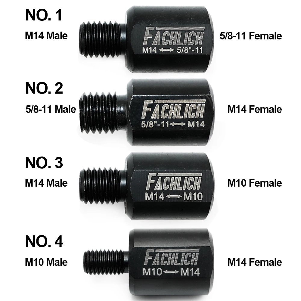 FACHLICH 1pc Adapter Different Thread Diamond Core Bits Drill Grinder Cutter M14 to M10 or M14 to 5/8-11 or 5/8-11 to M14