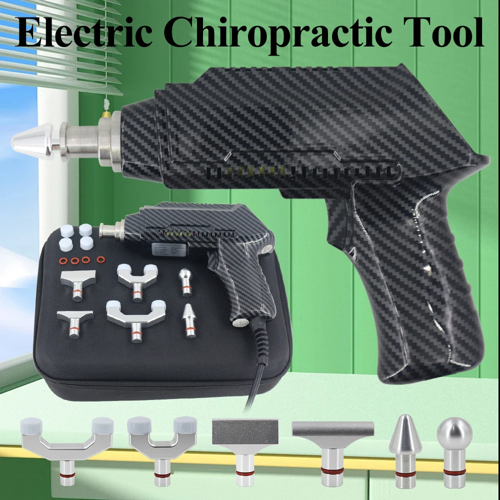 Electric Correction Gun New Chiropractic Adjusting Tools 1500N Adjustable Intensity Spine Corrector Body Relaxation Massager