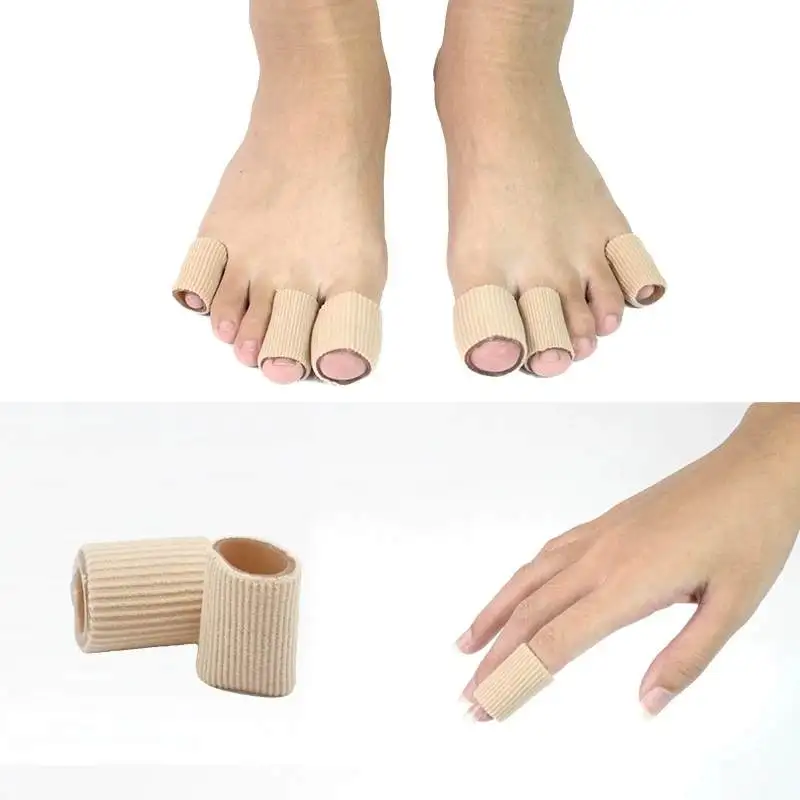 1/10/100pcs Toe Tube Toe Sleeves Soft Gel Toe Protectors for Corns Blisters Calluses Toes and Fingers Foot Care Tool 3