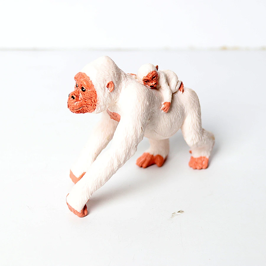 Zabawki zwierzęta figurki małpa goryl małpa szympans orangutan leśne figurki zwierząt figurka zabawki dla dzieci gry prezenty dla dzieci