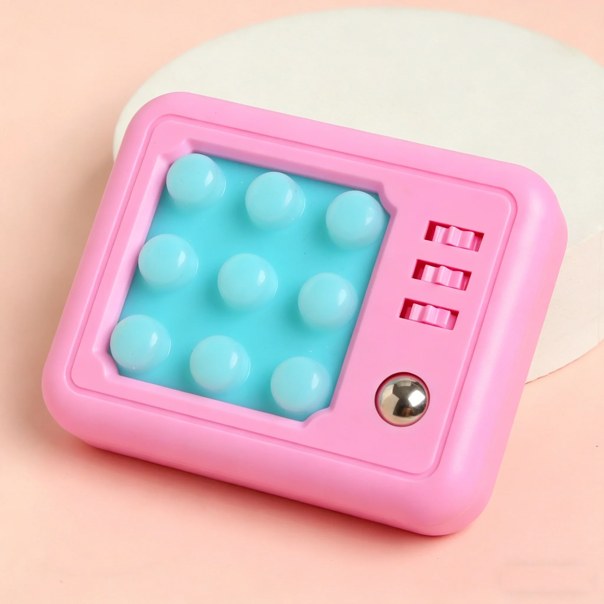 Tragbares Bubble Pop Fidget Pad Stressabbau-Tool Handliches Dekompressionsspielzeug – Detail 5