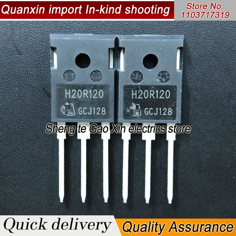 5PCS-10PCS H20R1202  H20R120  IGBT TO-247  20A 1200V Best Quality Stock