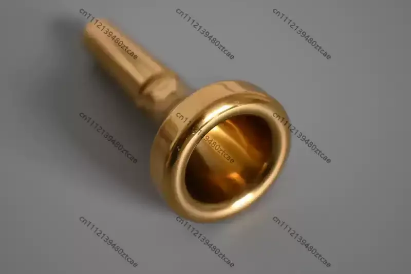 Tenor Trombone Mouthpiece Lacquered Gold Pure Copper Wind Instrument Replacement Mouth Component Brass Maintenance Accessory