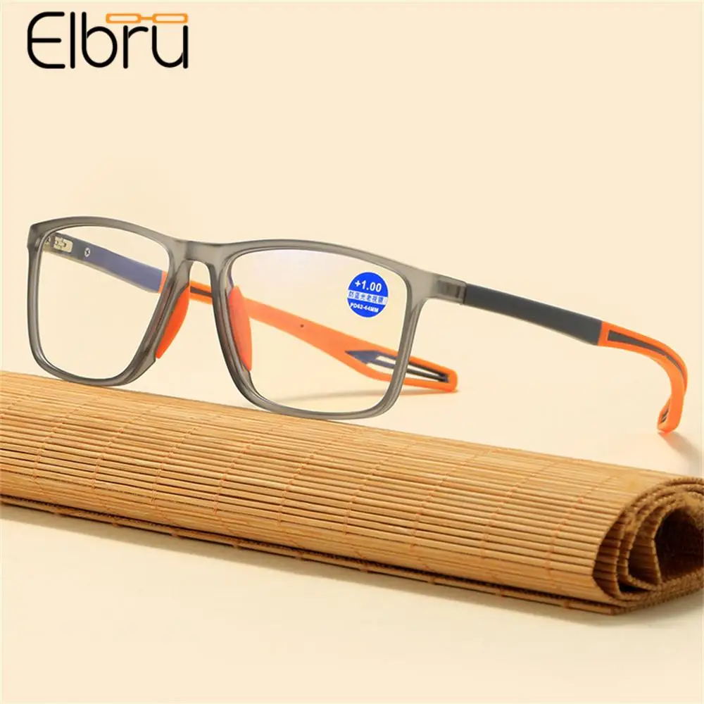 

Elbru Anti-blue Light Reading Glasses Ultralight TR90 Sport Presbyopia Eyeglasses Women Men Far Sight Optical Eyewear +100to+400