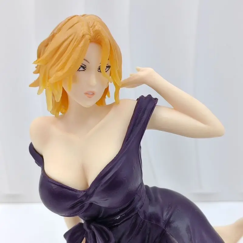 Banpresto Anime-Figur Bleach Matsumoto Rangiku Relax Time Prize PVC-Sammlerstück Desktop-Dekoration für Anime-Sammler
