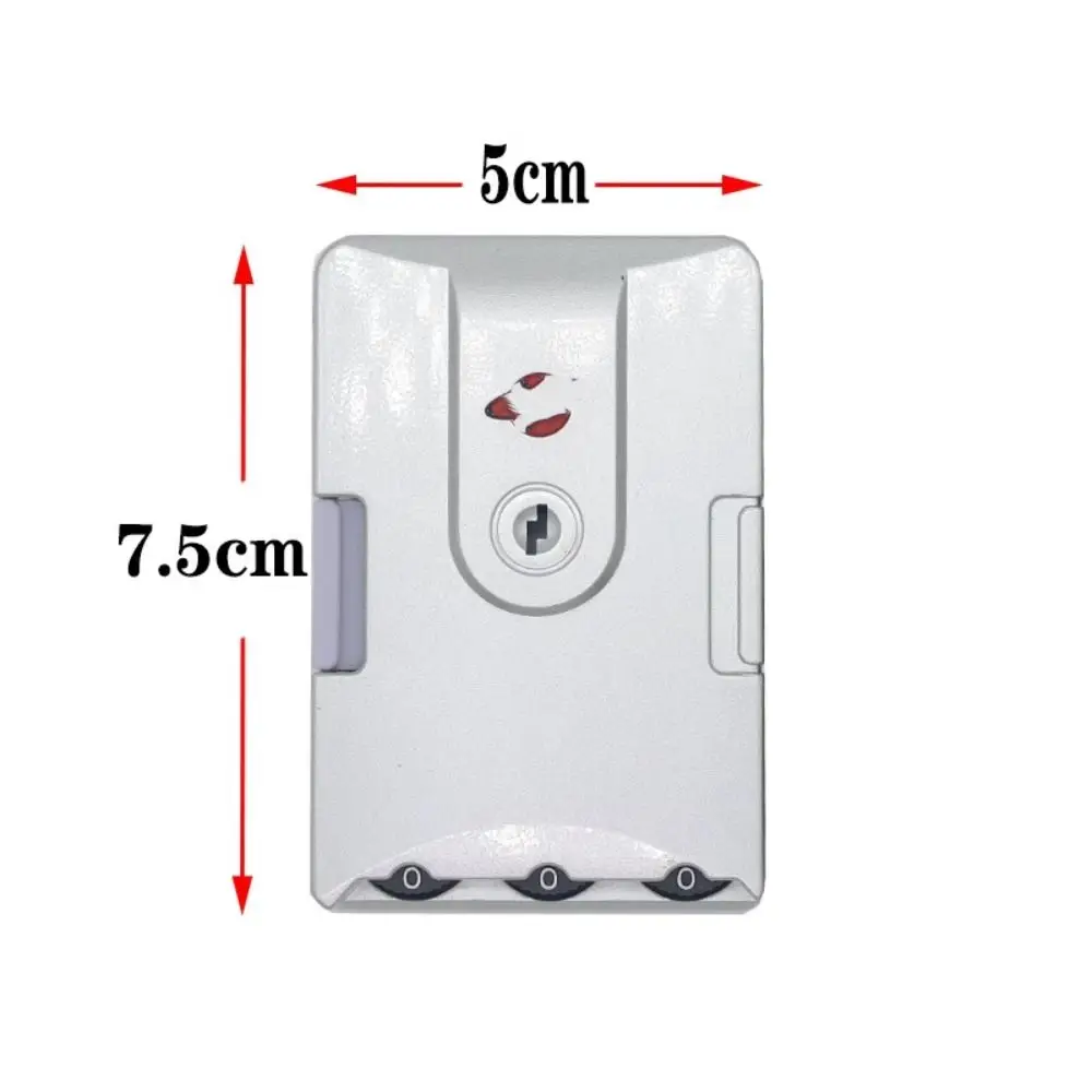 Portable Black Silver Luggage Paasword Lock Anti Theft Repair Supplies Travel Bag Key Lock Safe Repacement Security Padlock
