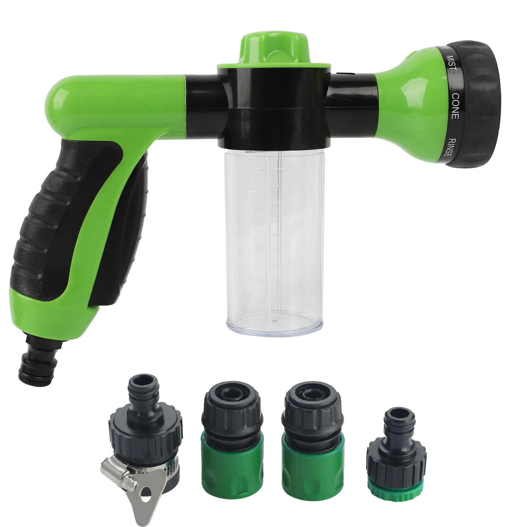 

8в1 портативный автоматический пенопластовый водяной пистолет, насадка высокого давления, автомойка, распылитель, инструмент для мойки автомобиля, аксессуары, бытовой дропшиппинг