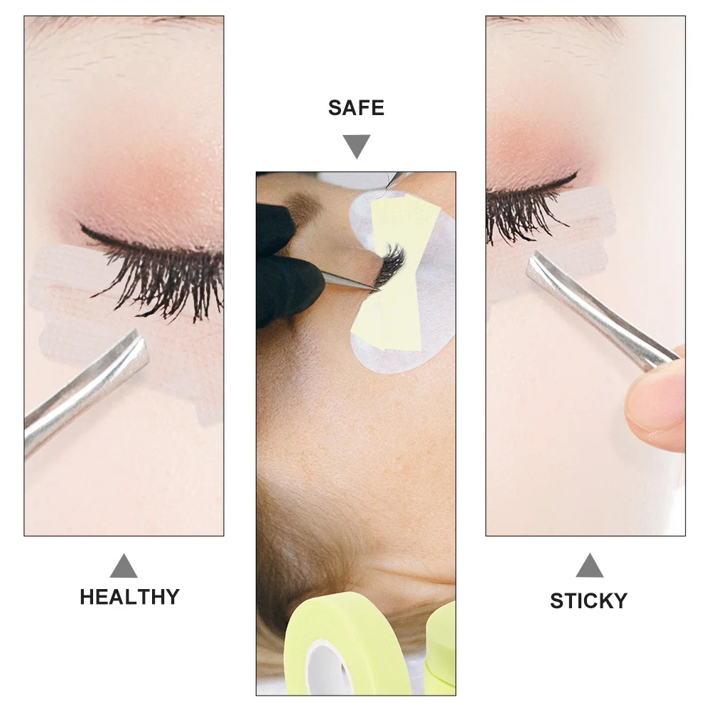 6 Rolls Eyelash Grafting Tapes Non-Woven Material Easy to Remove and Cut Perfect for Eyelash Extensions Lash Extension Tapes