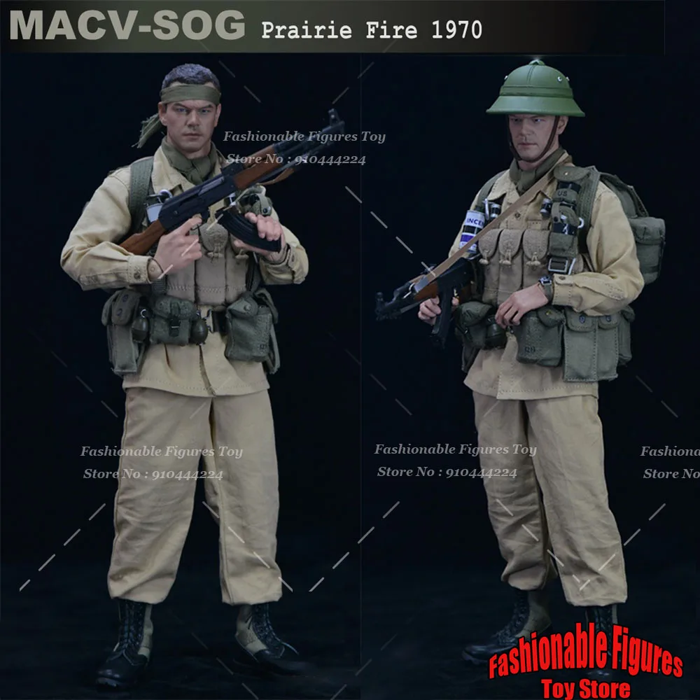 UJINDOU UD9034 1/6 Men Soldier Matt Damon MACV-SOG Prairie Fire 1970 Full Set 12inch Action Figure Model Best Collection Gift